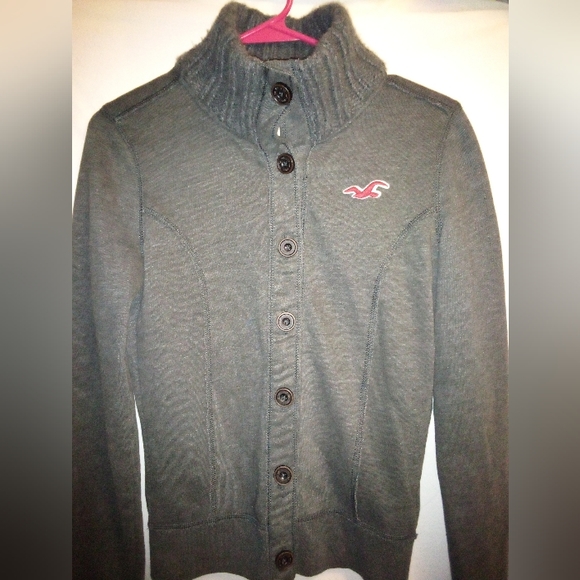 Hollister Cropped Cardigan Sweater Women's Size Small - Picture 2 of 8